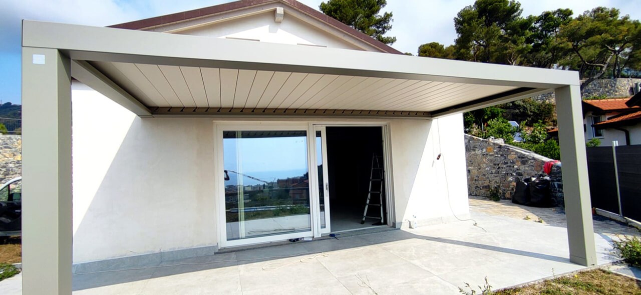 Realizzazione pergola bioclimatica 01
